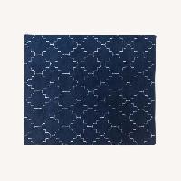 Ethan Allen Blue Wool Area Rug 11' x 14'