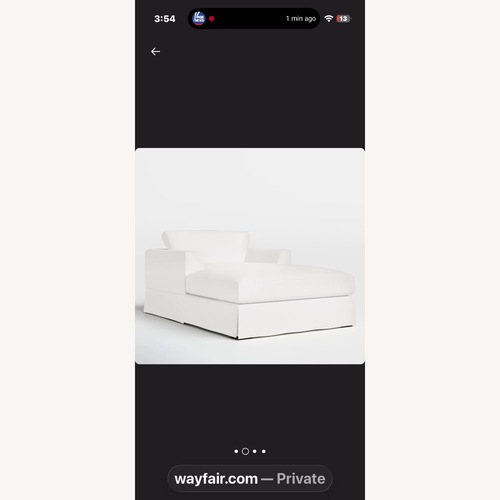 Used Wayfair Lucia Chaise Lounge for sale on AptDeco