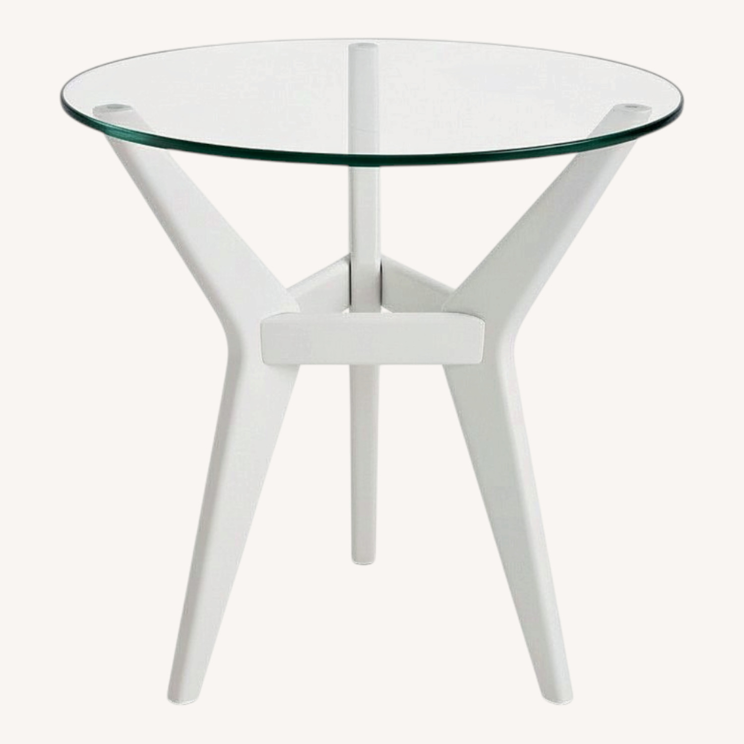 West Elm Jensen White Side Table - image-0