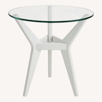 West Elm Jensen White Side Table