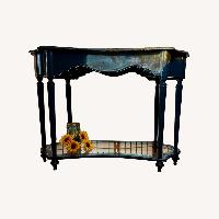 The Bombay Company Blue Wood Side Table