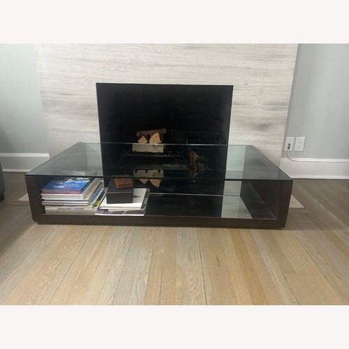 Used Coffee Table with Glass Top for sale on AptDeco