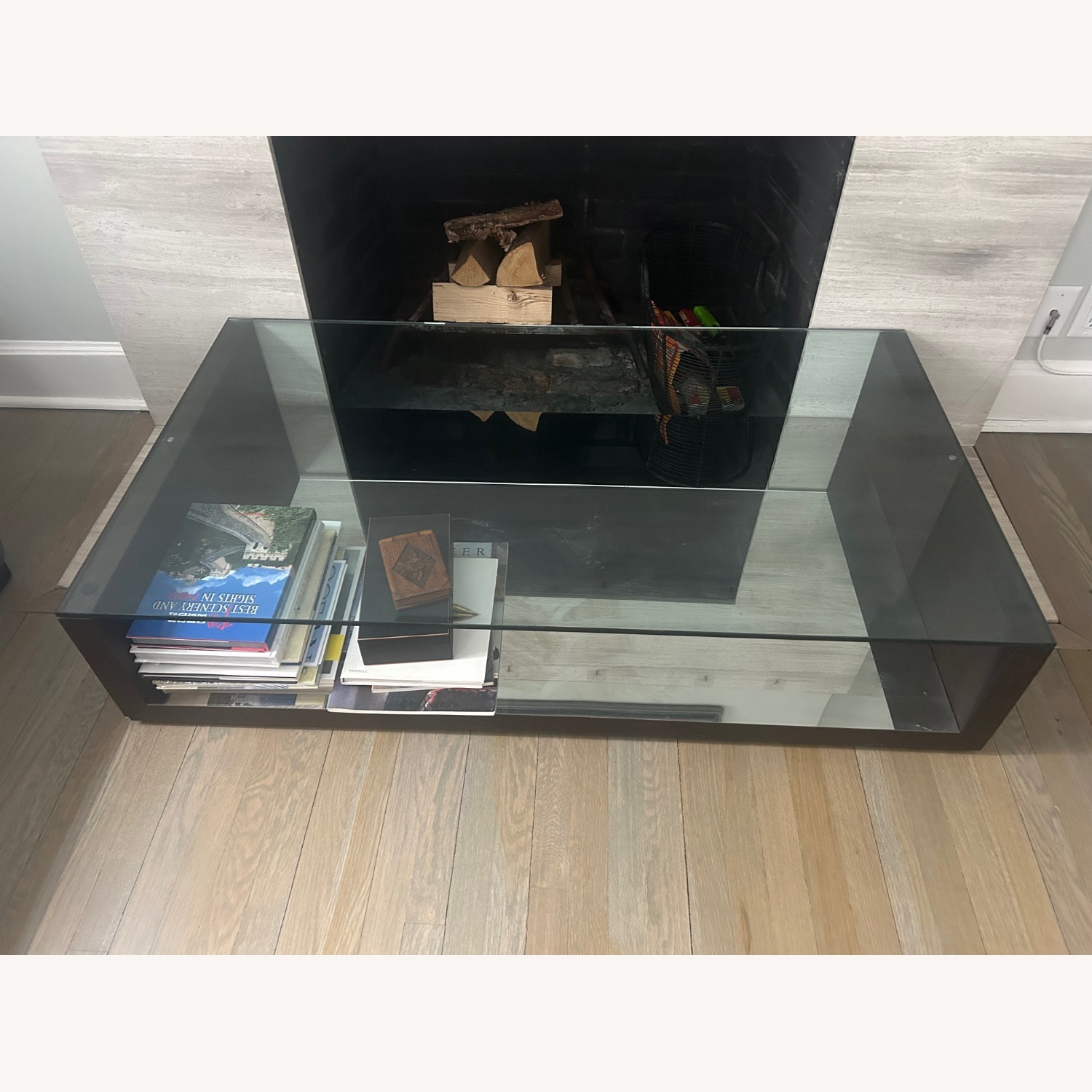 Coffee Table with Glass Top - image-0