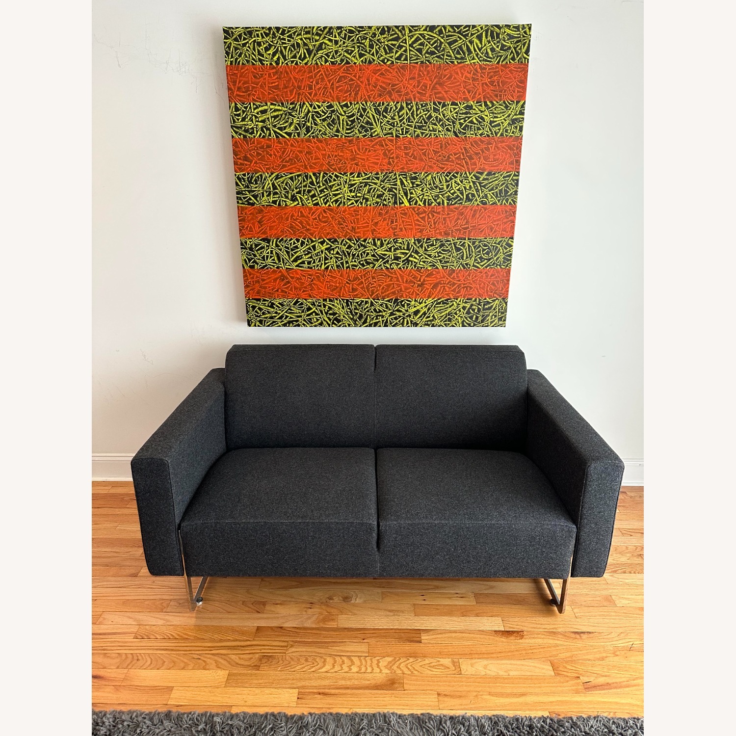 Artifort Dark Gray Wool Blend 2 Seater Sofa - image-3