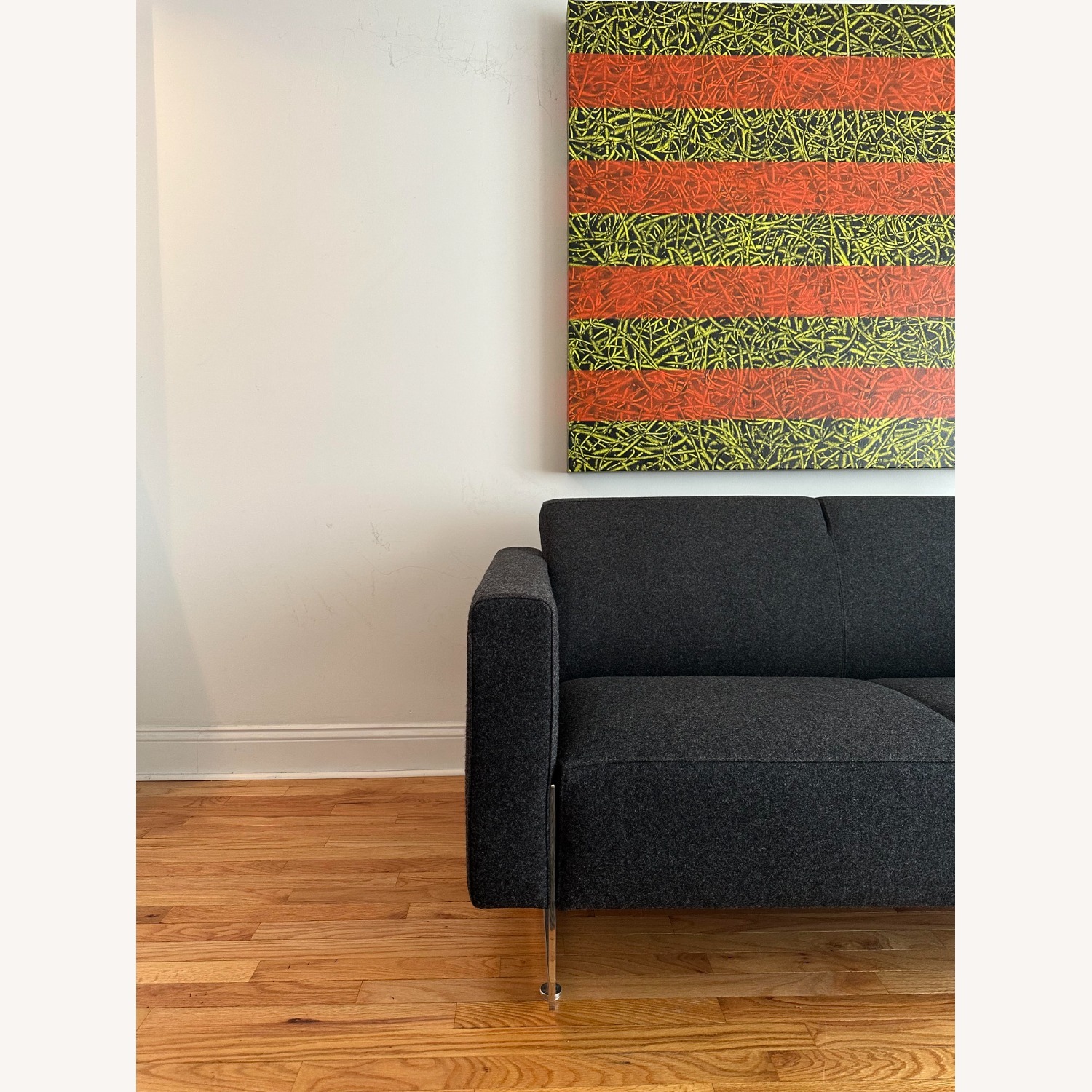 Artifort Dark Gray Wool Blend 2 Seater Sofa - image-7