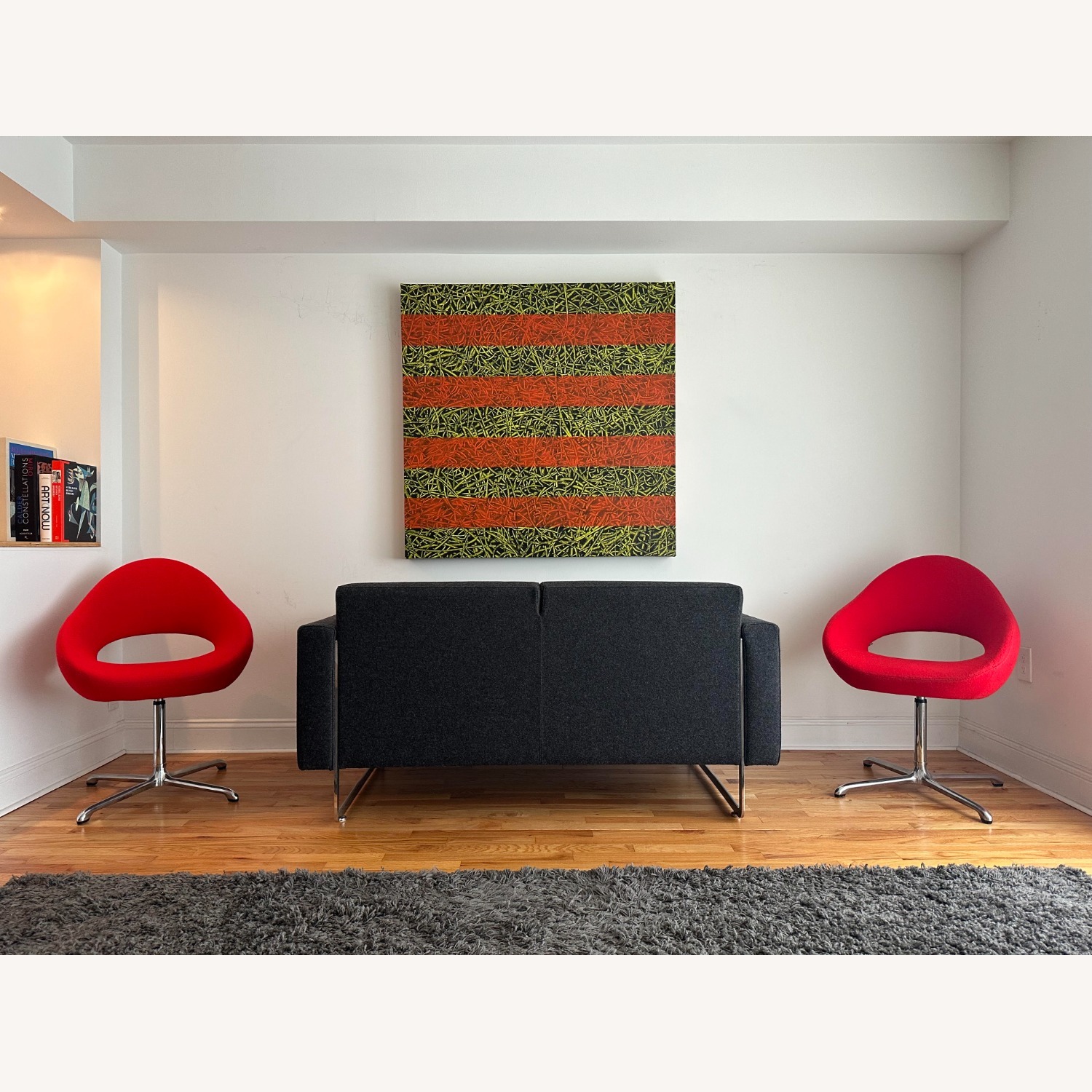 Artifort Dark Gray Wool Blend 2 Seater Sofa - image-9