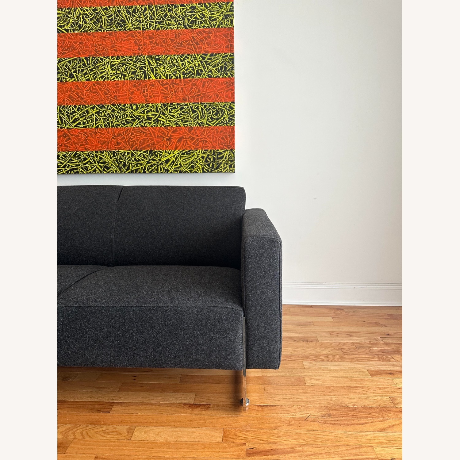 Artifort Dark Gray Wool Blend 2 Seater Sofa - image-8