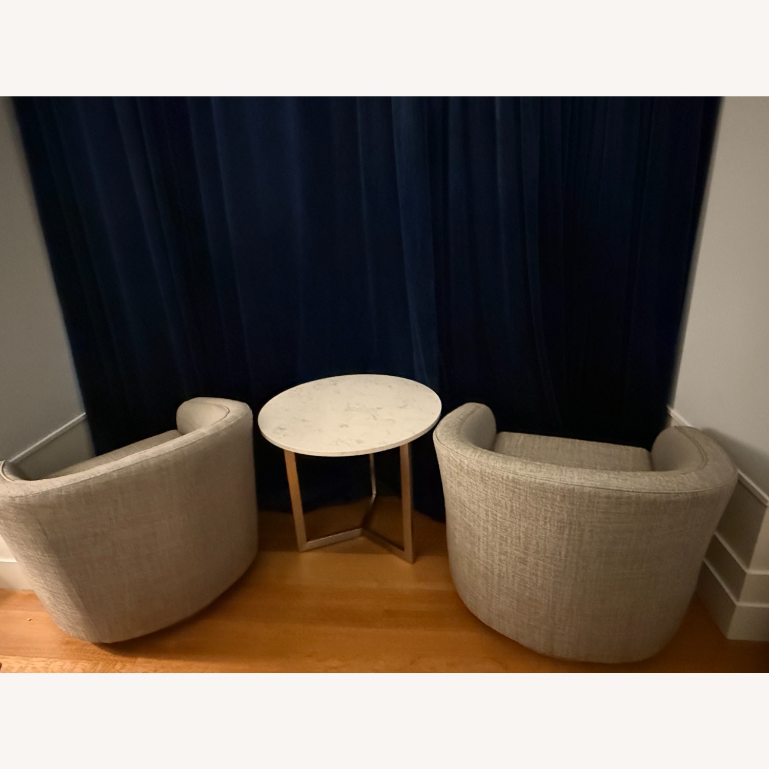 Room & Board Light Gray Fabric Armchair - image-2