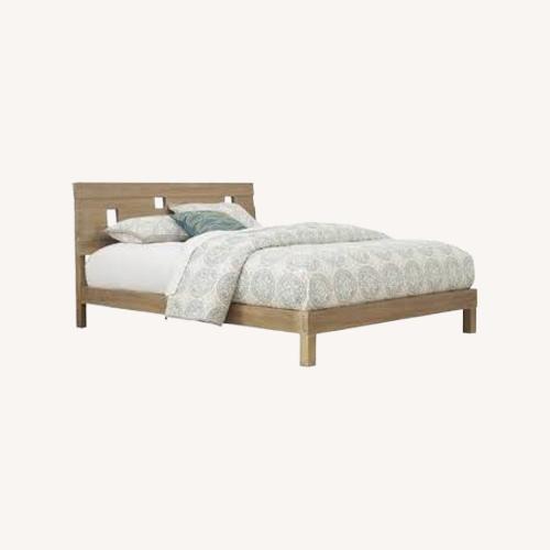 Used Rooms To Go Gardenia Pecan Finish Queen Bed  for sale on AptDeco