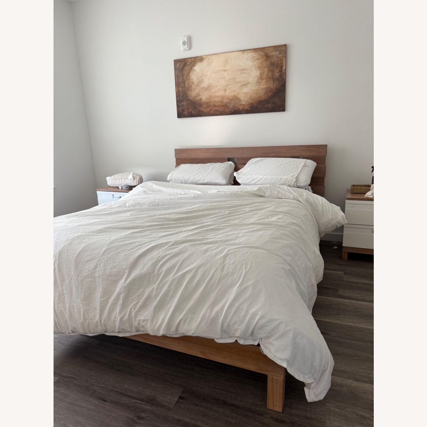 Rooms To Go Gardenia Pecan Finish Queen Bed  - image-1