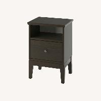 IKEA Dark Brown Wood Nightstand