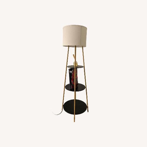 Used Target Black Wood Floor Lamp for sale on AptDeco