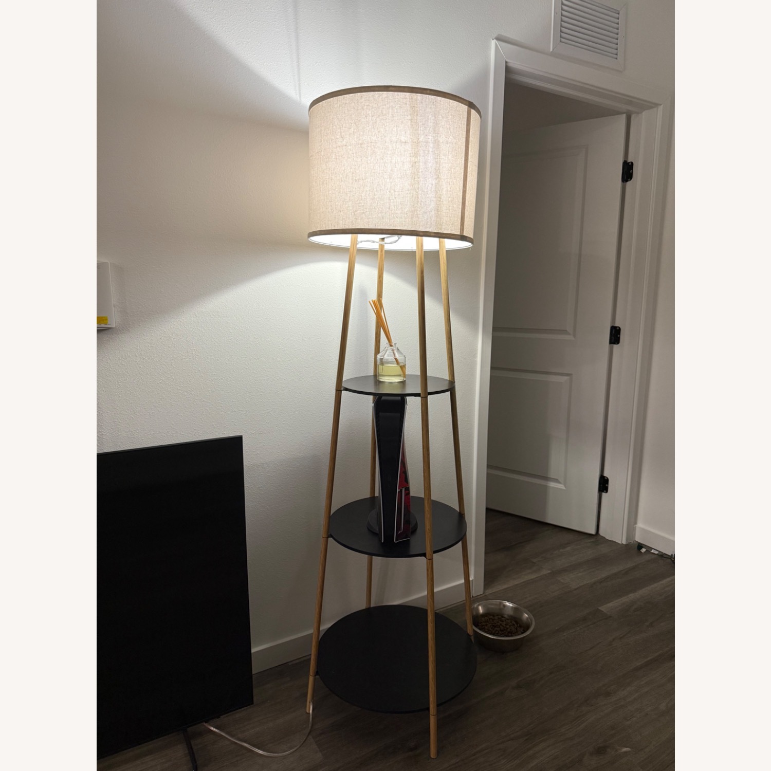 Target Black Wood Floor Lamp - image-3