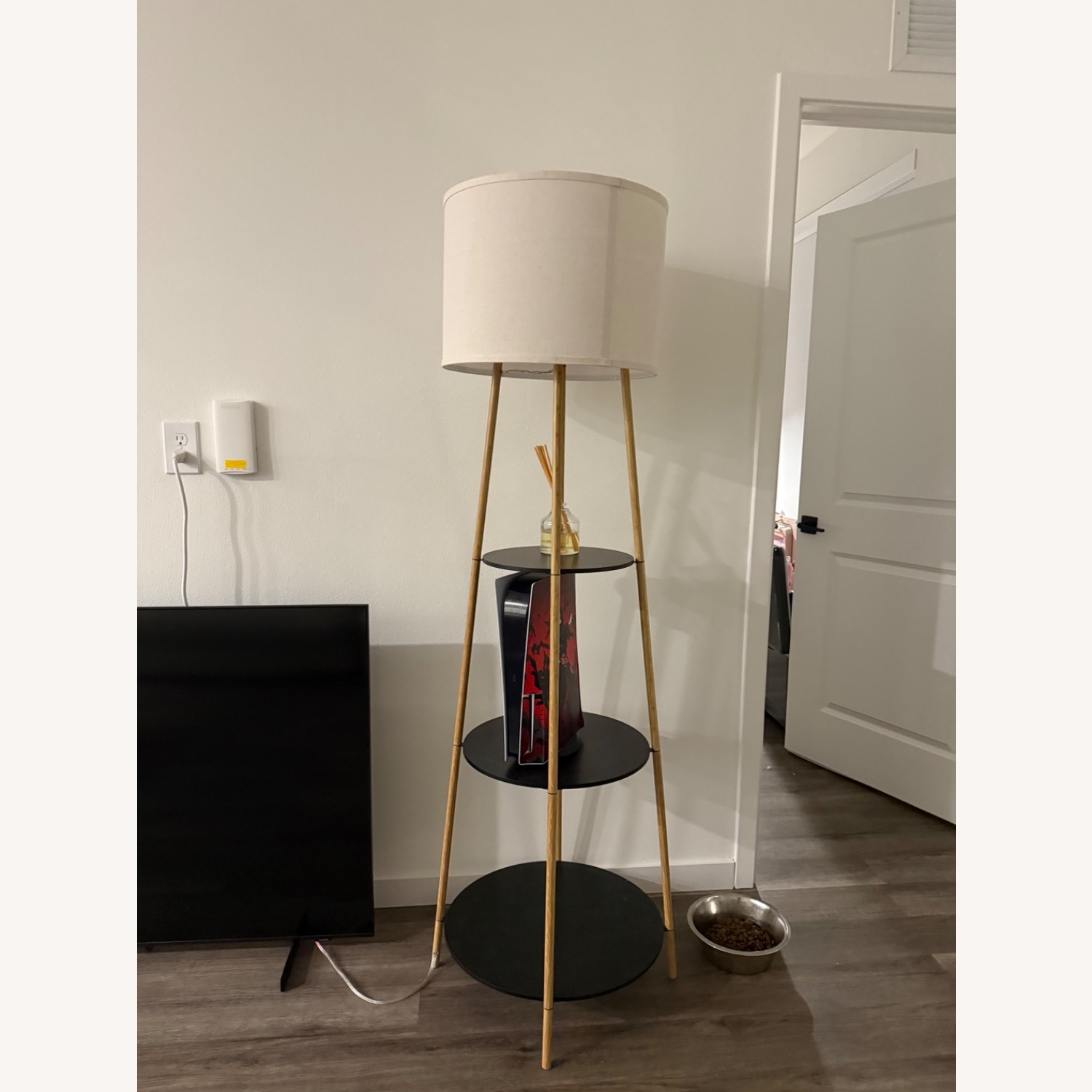 Target Black Wood Floor Lamp - image-2