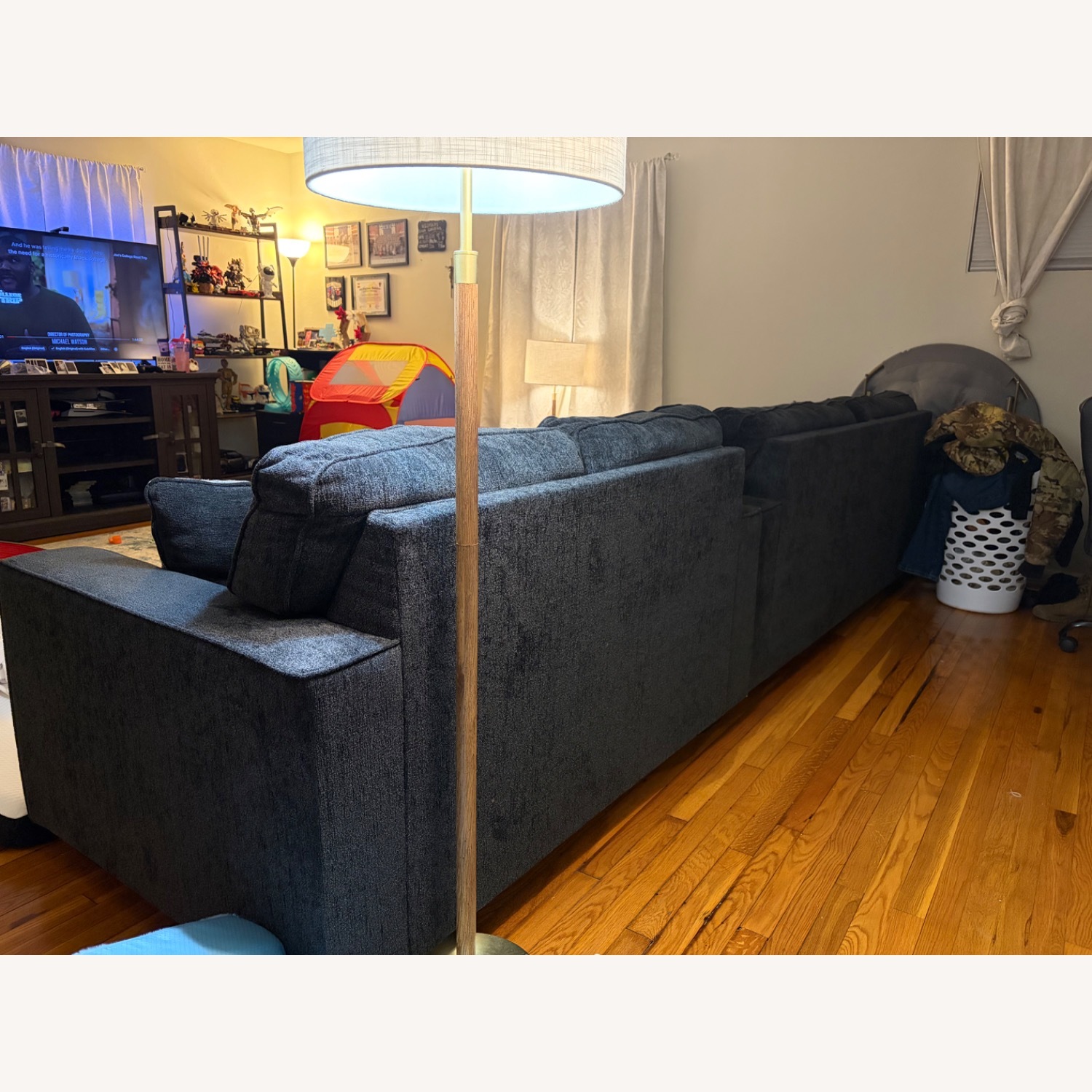 Blue 2 Seater Sofa - image-1