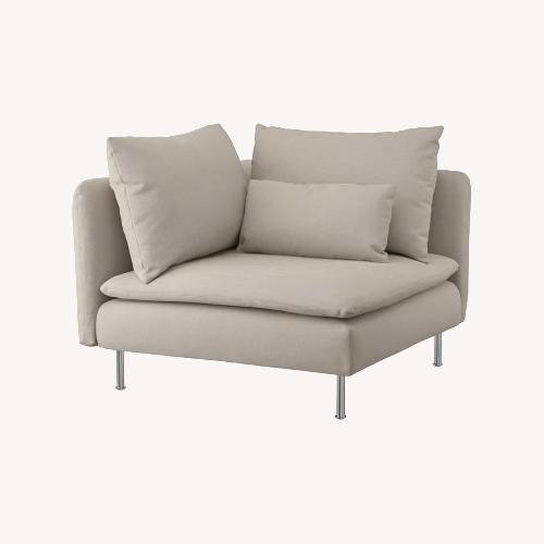 Used IKEA Light Gray Corner Sofa Piece for sale on AptDeco