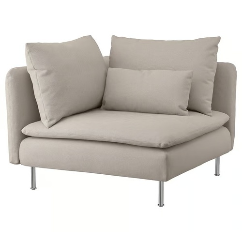 Used IKEA Light Gray Corner Sofa Piece for sale on AptDeco