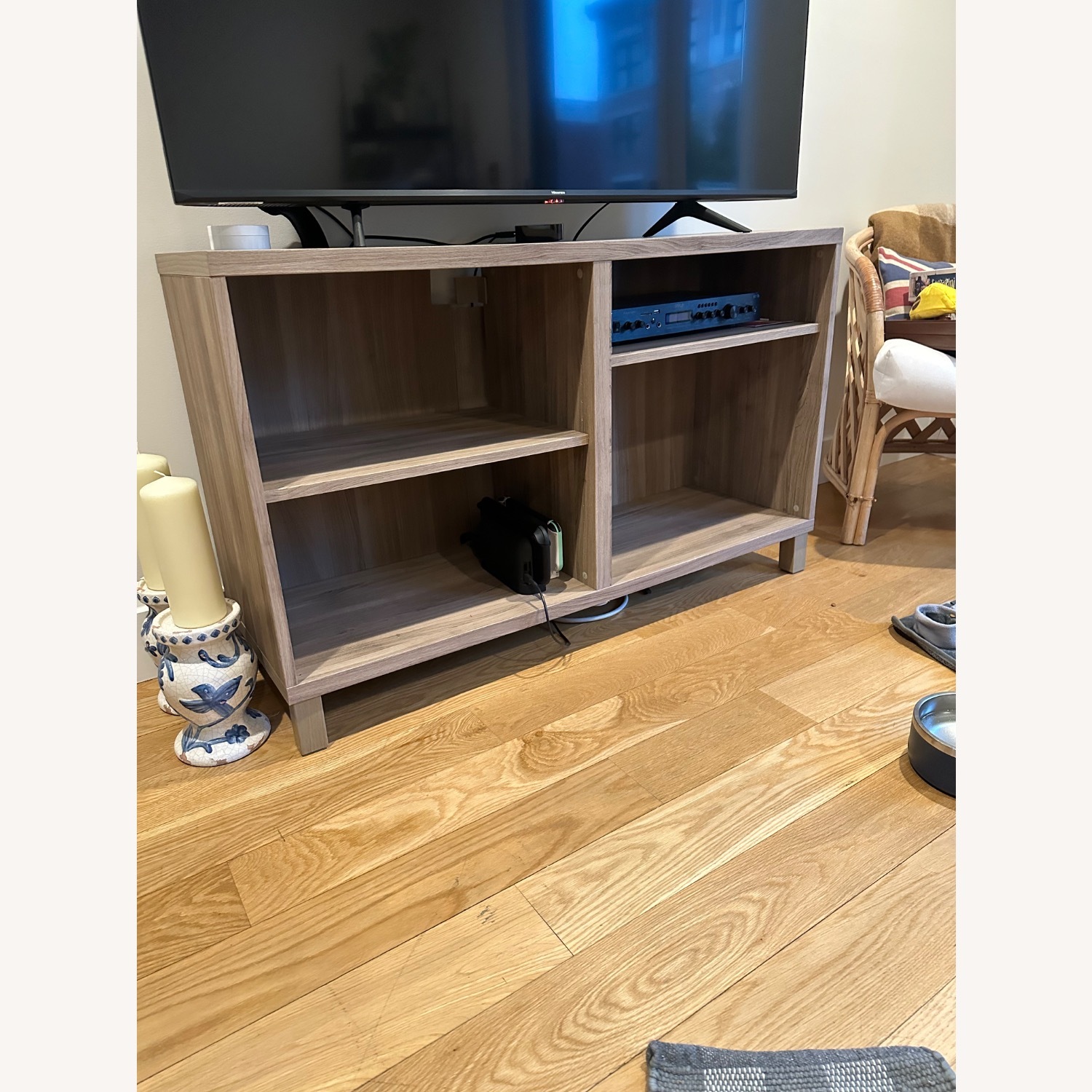 IKEA Light Brown Wood TV Stand - image-1