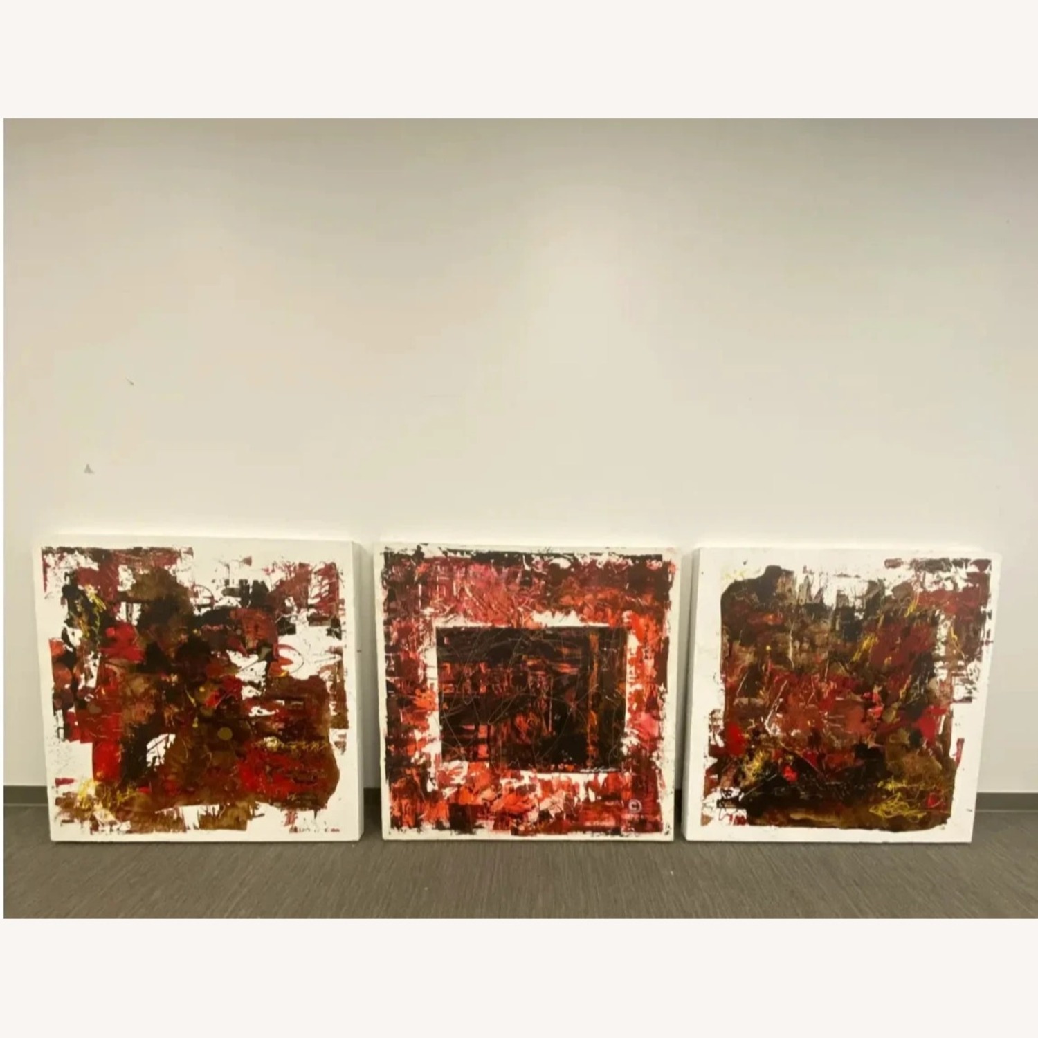 Red Original Painting Wall Art - image-2