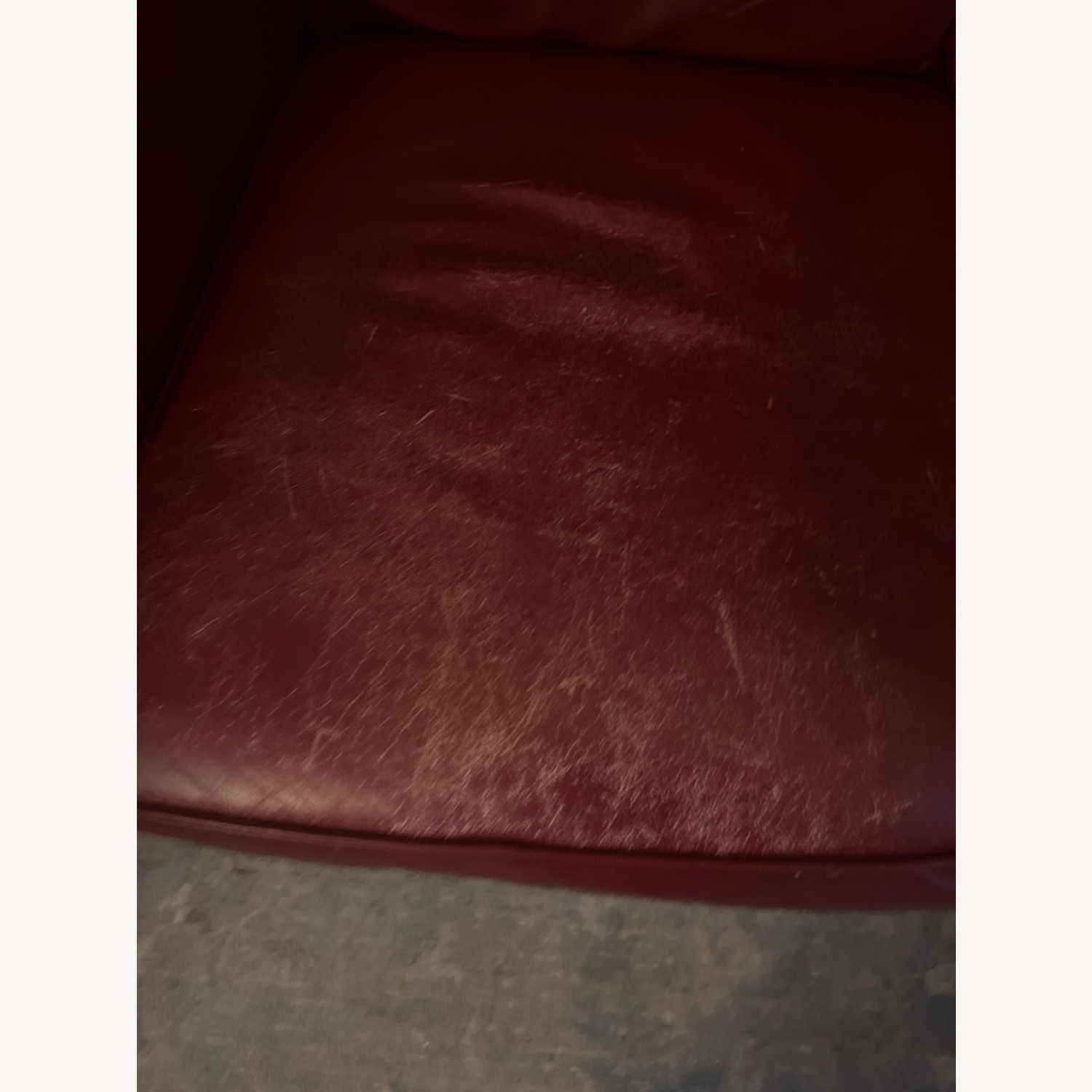 Williamsburg Home Red Leather 3+ Seater Sofa - image-1