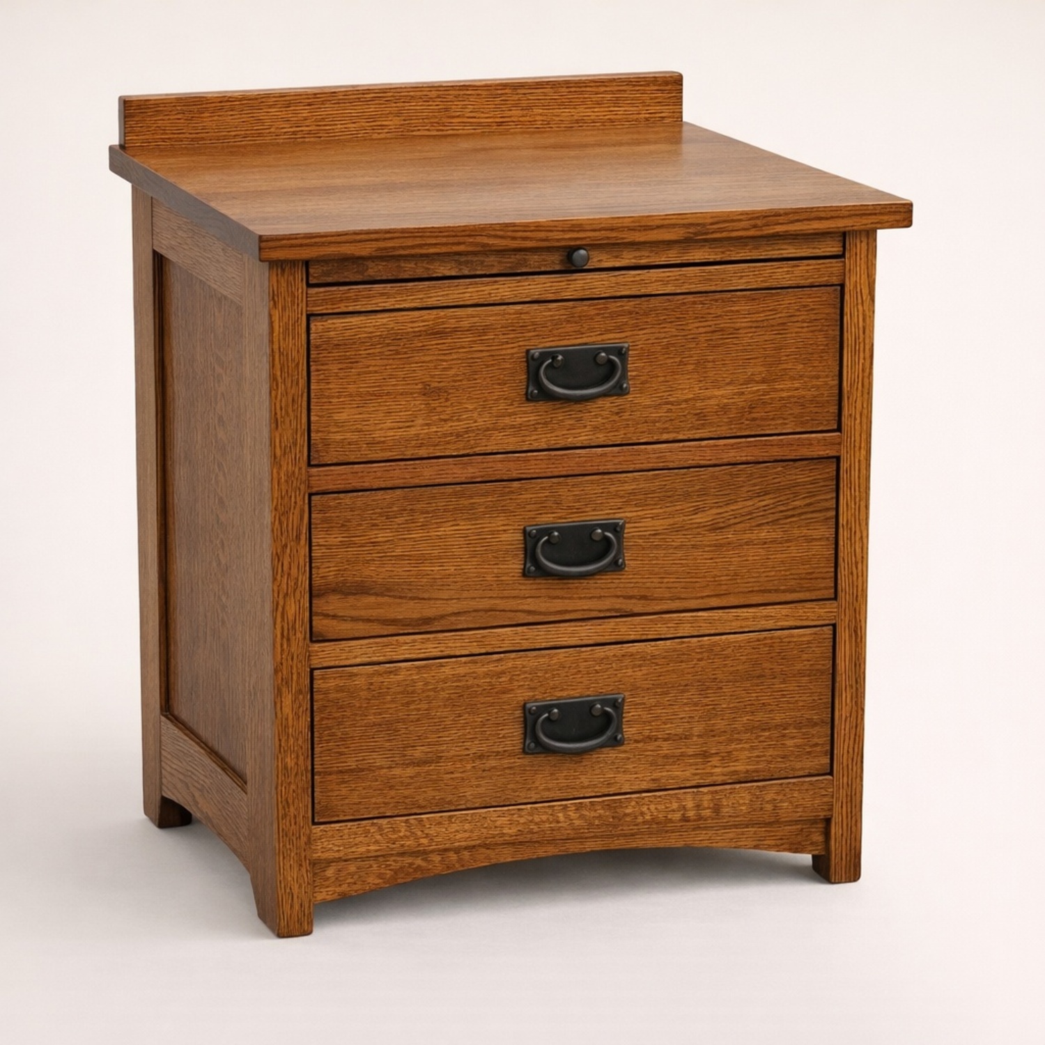 Restoration Hardware Michaels Furniture Mission Style 3 Drawer Nightstand  - image-6