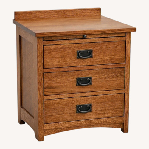Used Restoration Hardware Michaels Furniture Mission Style 3 Drawer Nightstand  for sale on AptDeco