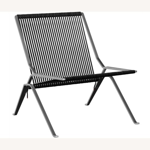 Used Fritz Hansen L Kjærholm Black Metal Accent Chairs for sale on AptDeco