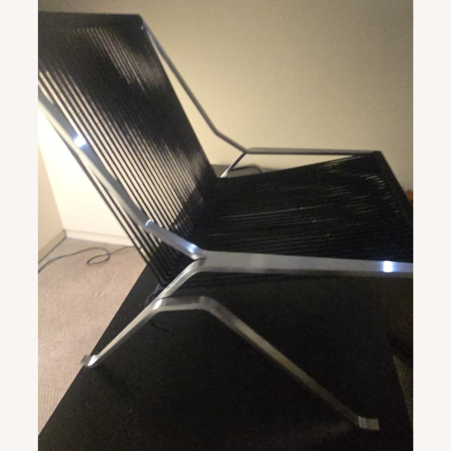 Fritz Hansen L Kjærholm Black Metal Accent Chairs - image-2