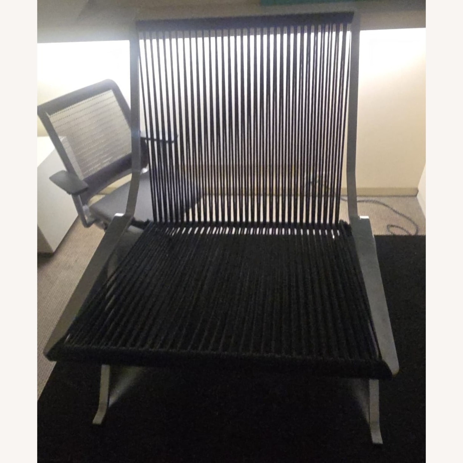 Fritz Hansen L Kjærholm Black Metal Accent Chairs - image-3