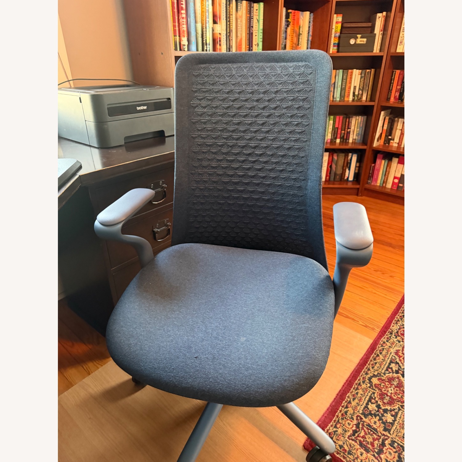 Branch Verve Blue Fabric Office Chair - image-1