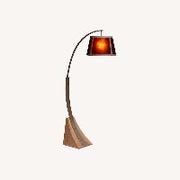 Lamp Plus Rust and Mica Arc Floor Lamp