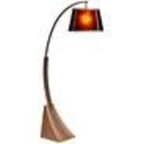 Used Lamp Plus Rust and Mica Arc Floor Lamp for sale on AptDeco