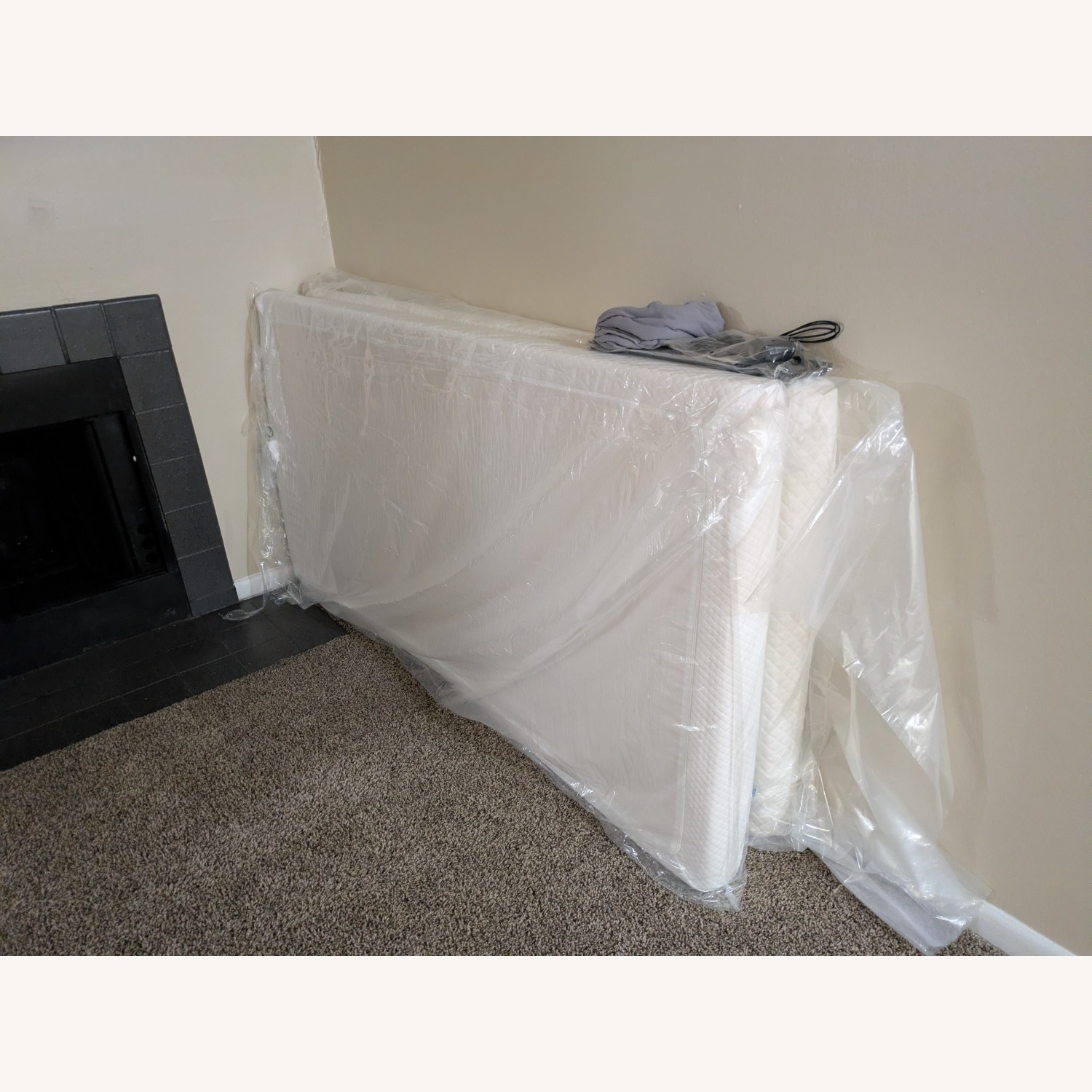 White Fabric Full Bed - image-2