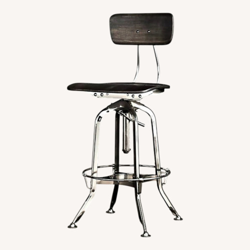Used Restoration Hardware Dark Brown Wood Stools for sale on AptDeco