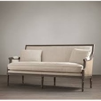 Restoration Hardware Natural Fabric Bench