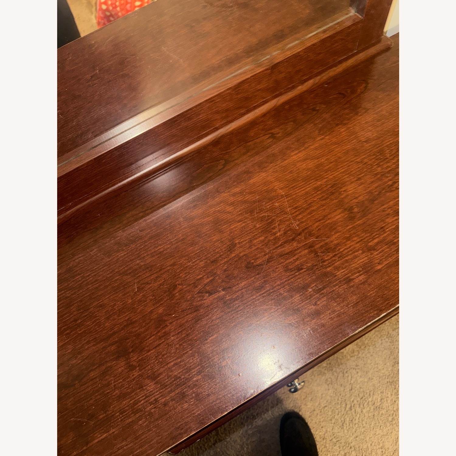 Dark Brown Wood Dresser - image-4