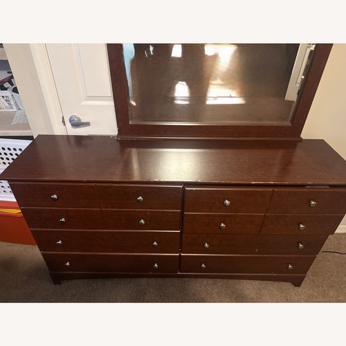 Used Dark Brown Wood Dresser for sale on AptDeco