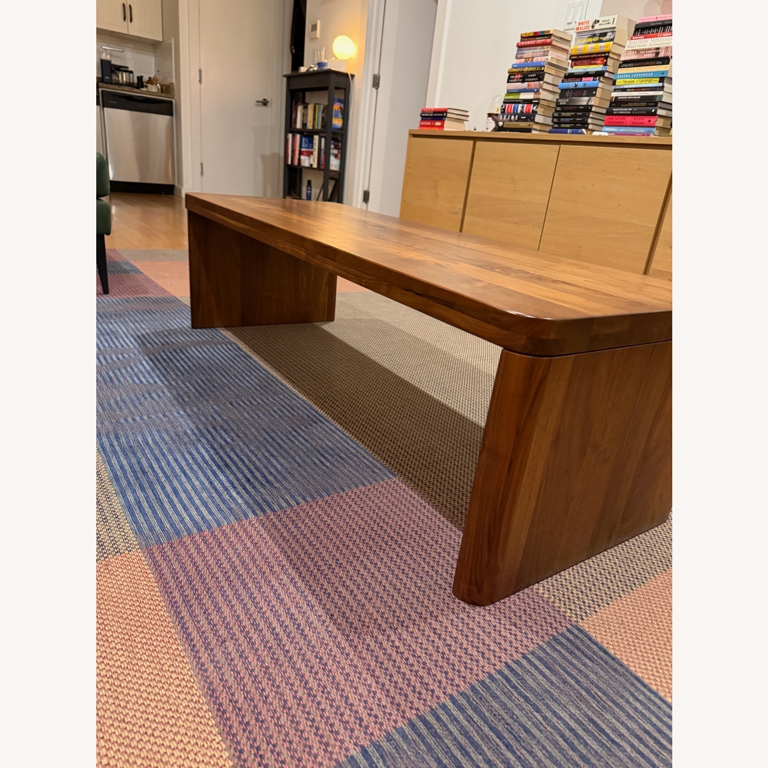 Form Coffee Table Dark Brown Wood Coffee Table - image-6