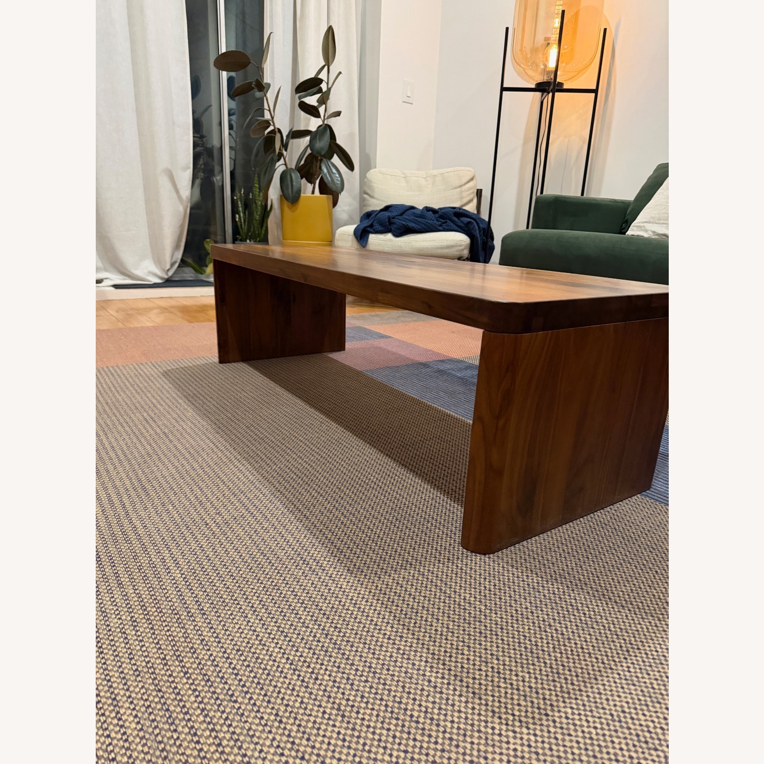 Form Coffee Table Dark Brown Wood Coffee Table - image-3