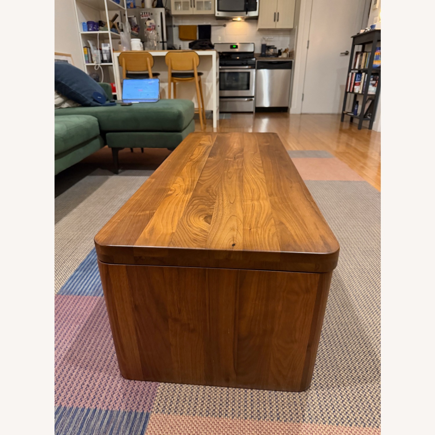 Form Coffee Table Dark Brown Wood Coffee Table - image-4