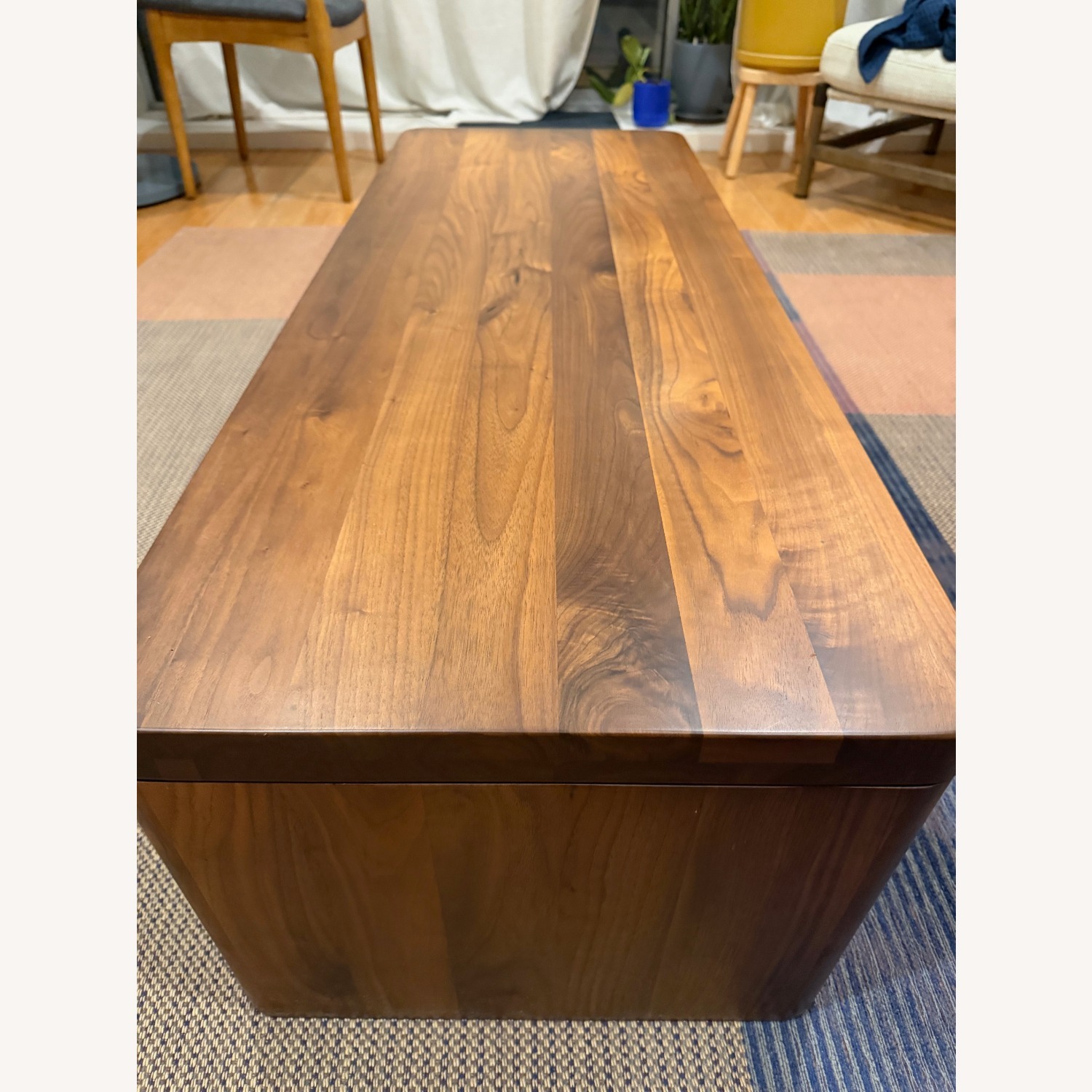 Form Coffee Table Dark Brown Wood Coffee Table - image-2