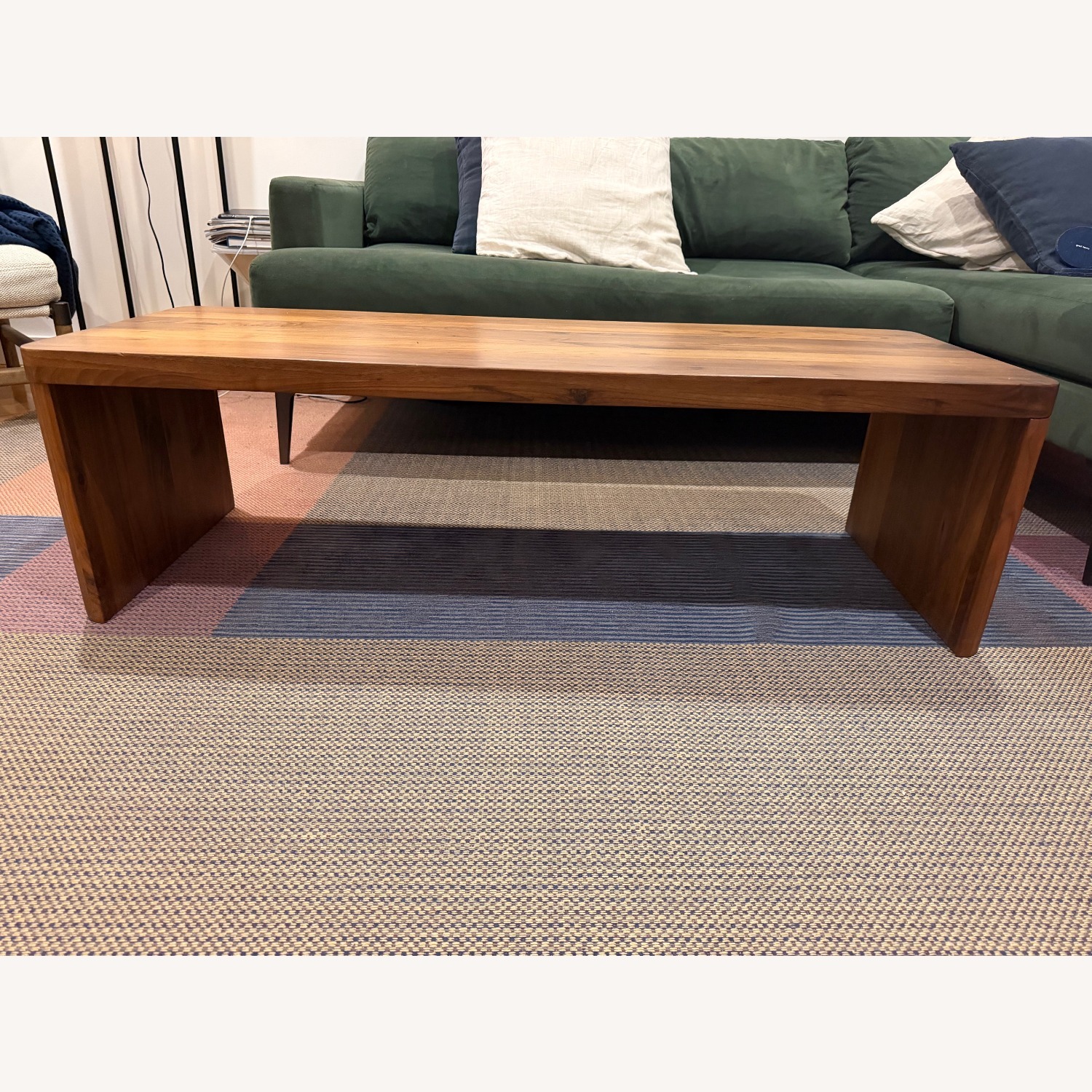 Form Coffee Table Dark Brown Wood Coffee Table - image-8