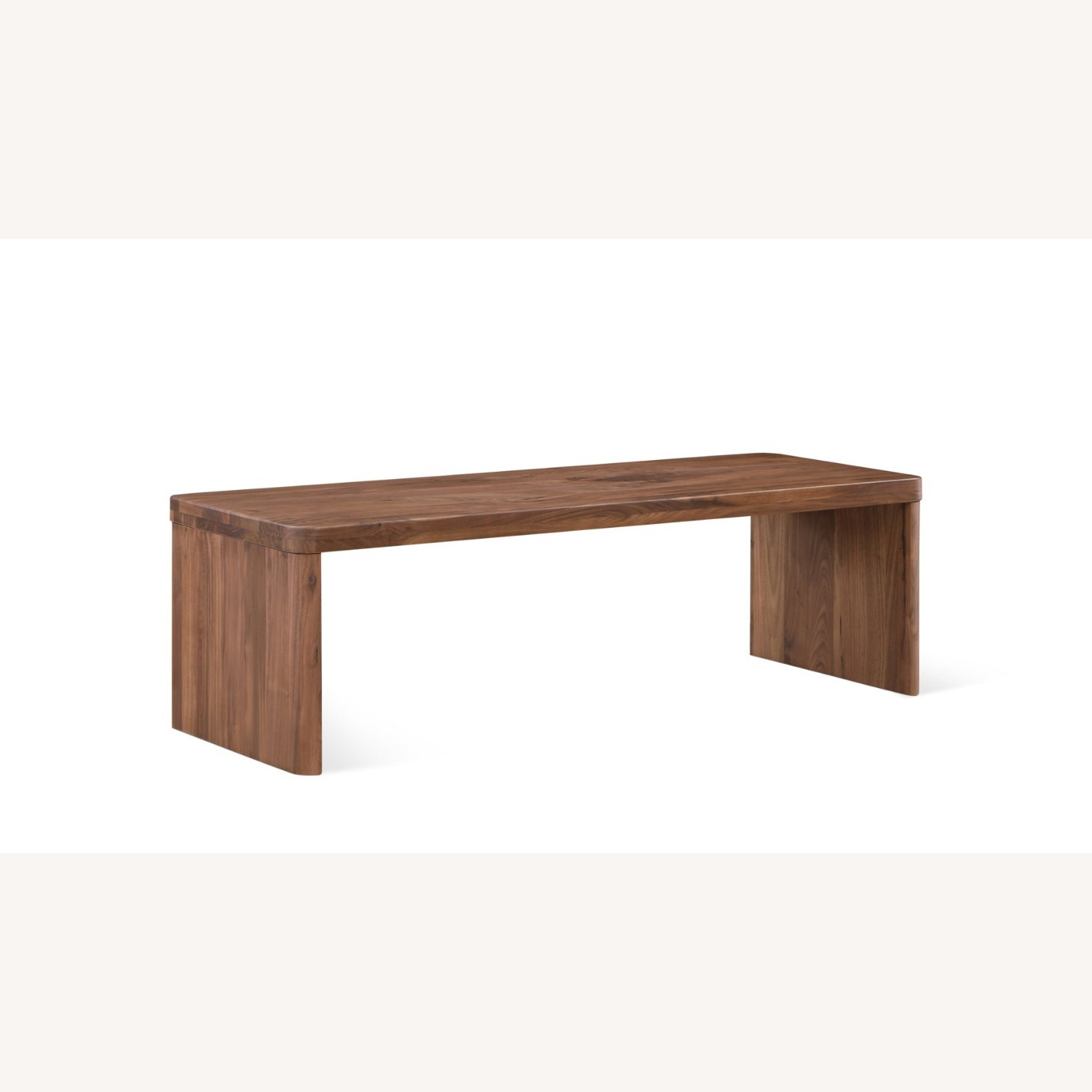 Form Coffee Table Dark Brown Wood Coffee Table - image-0
