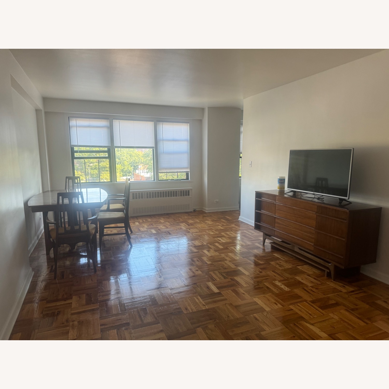 Dark Brown Wood Armoire - image-1