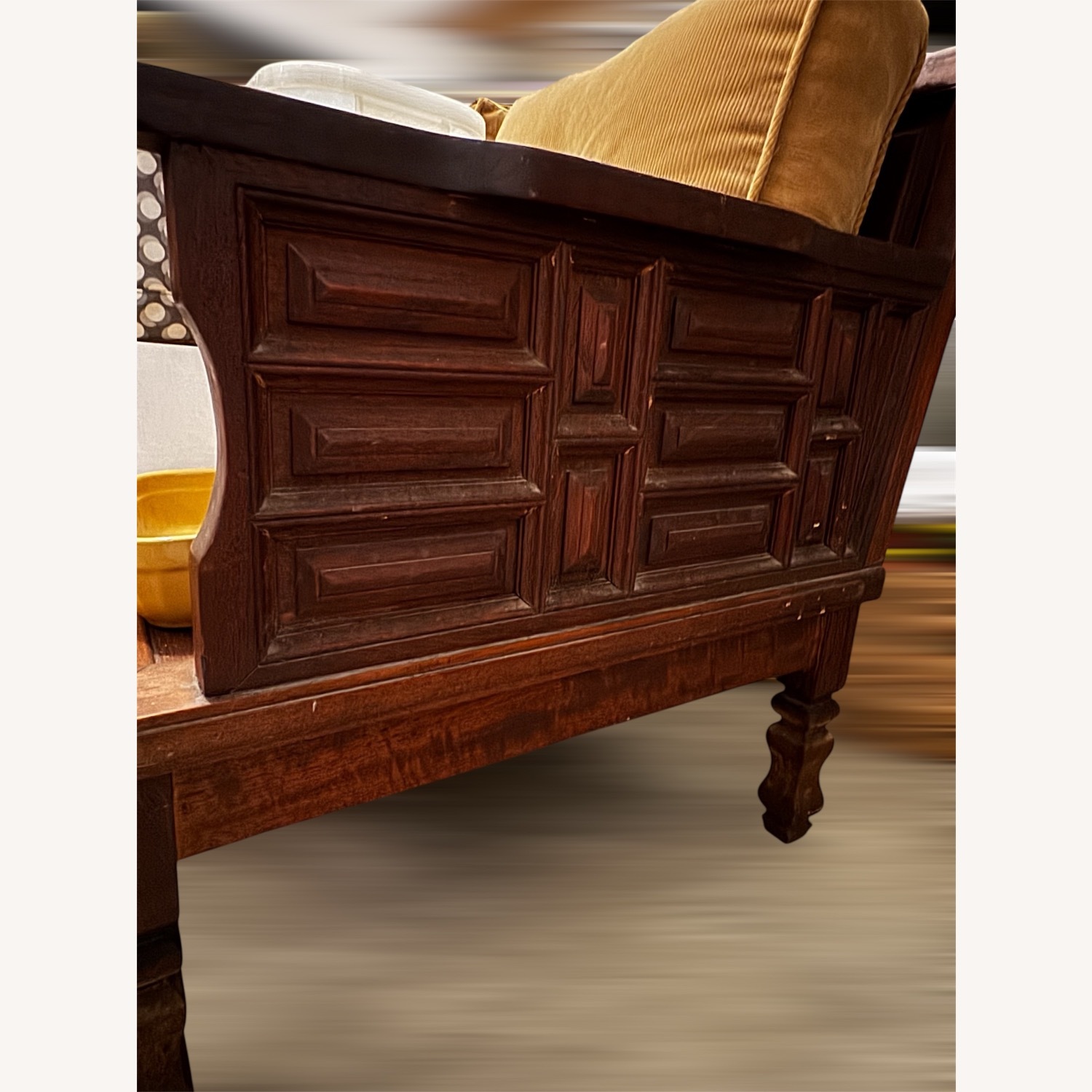 Brutalist Tiki Wood Futton Bed Structure - image-1