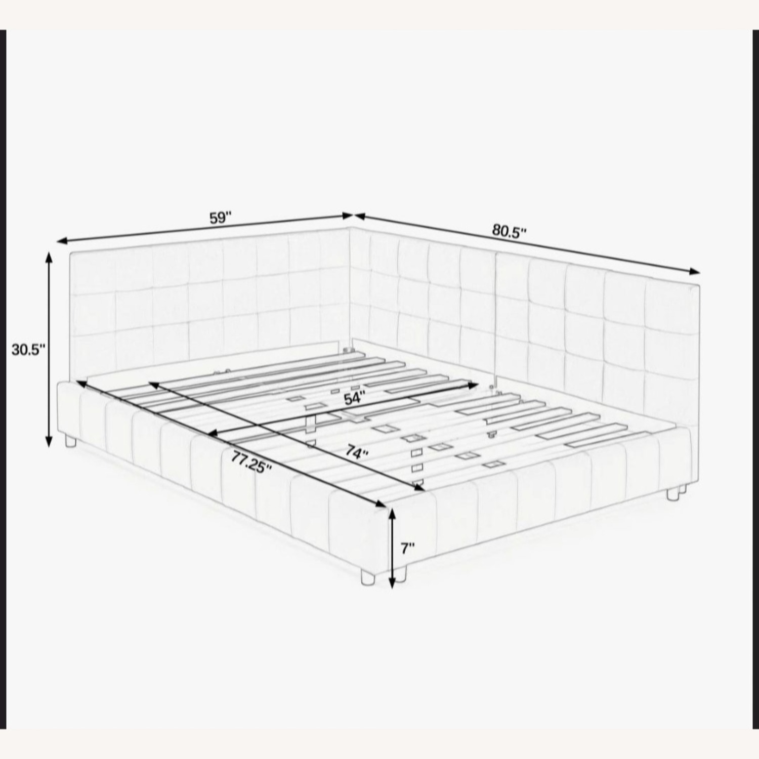 Wayfair Natural Suede Daybed - image-2