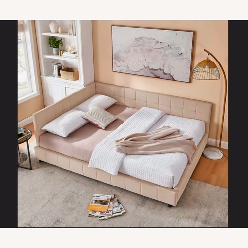 Used Wayfair Natural Suede Daybed for sale on AptDeco