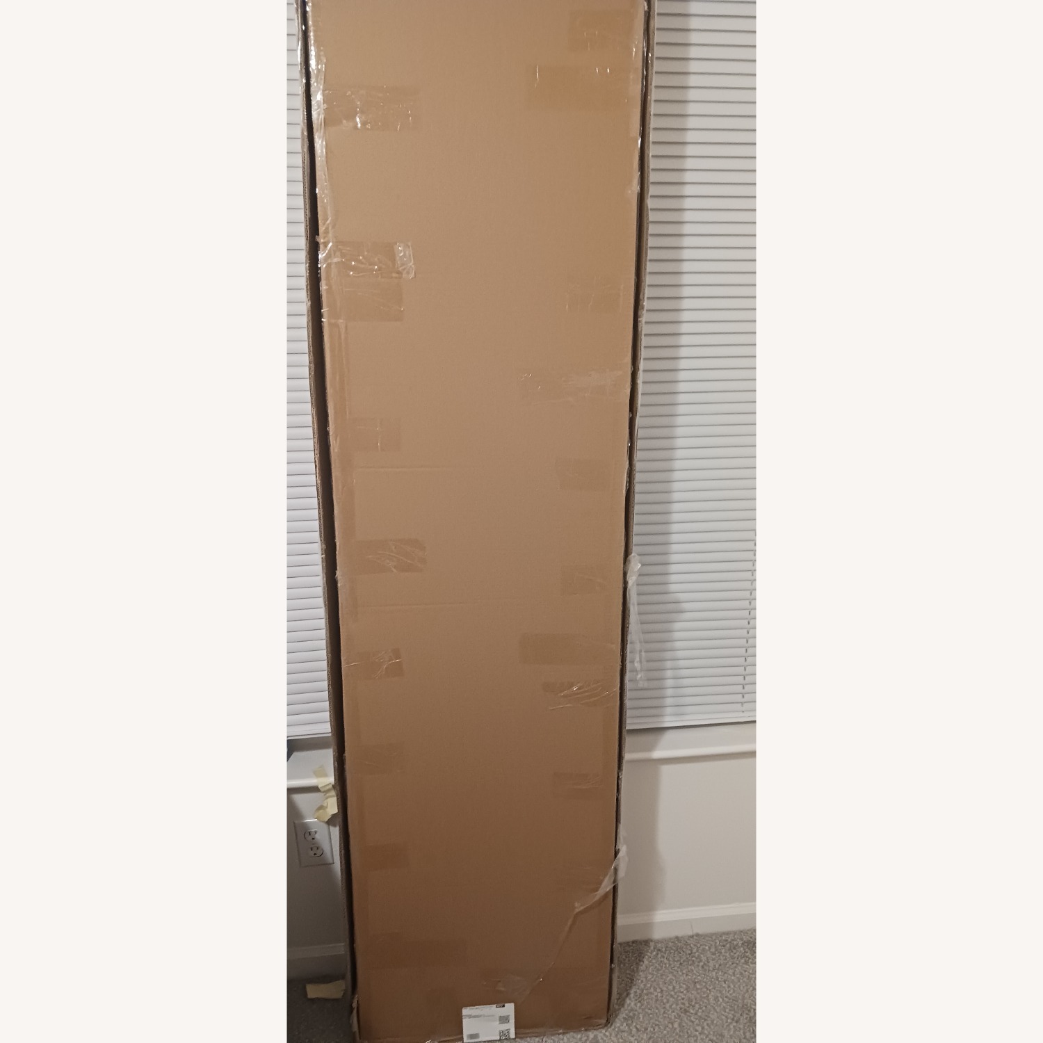 Novilla King Size Bed Frame Beige - image-1