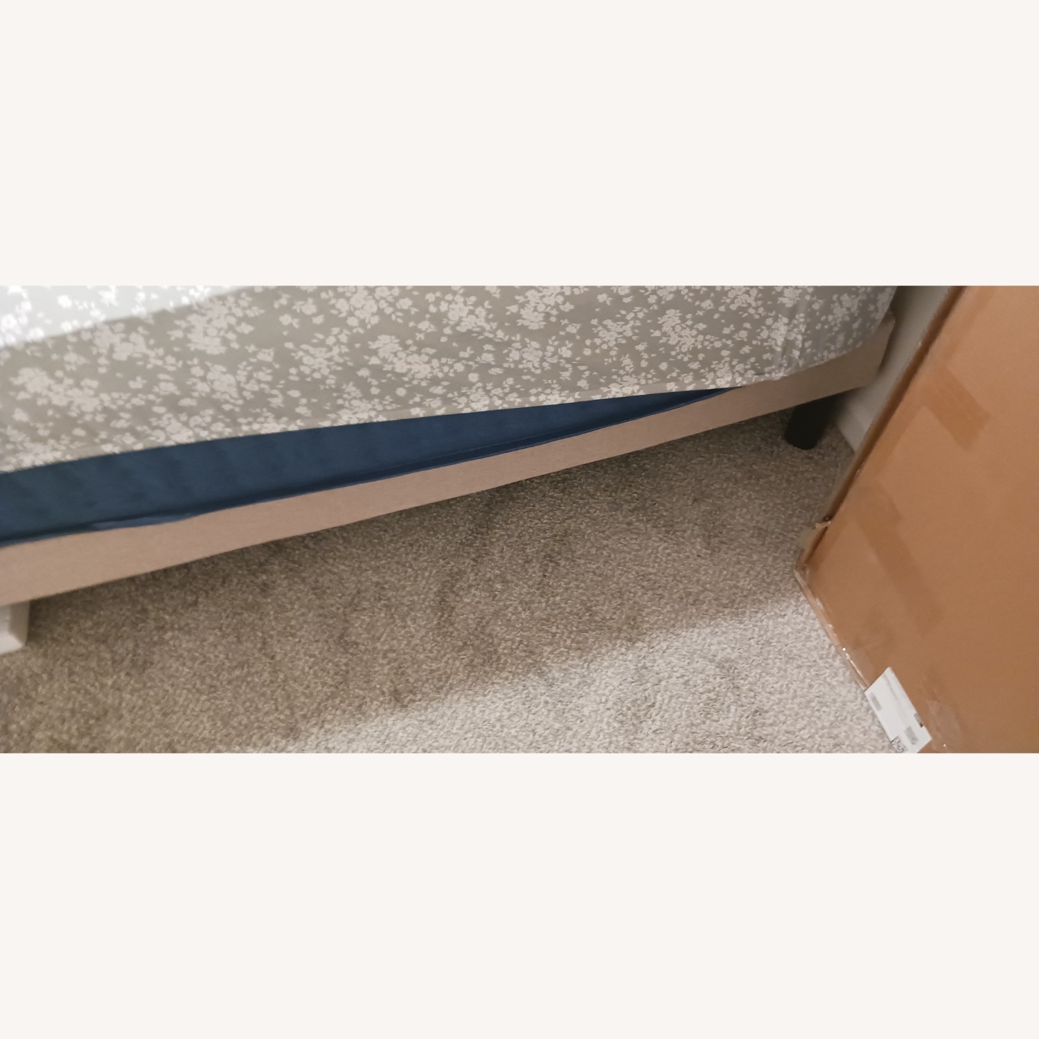 Novilla King Size Bed Frame Beige - image-3