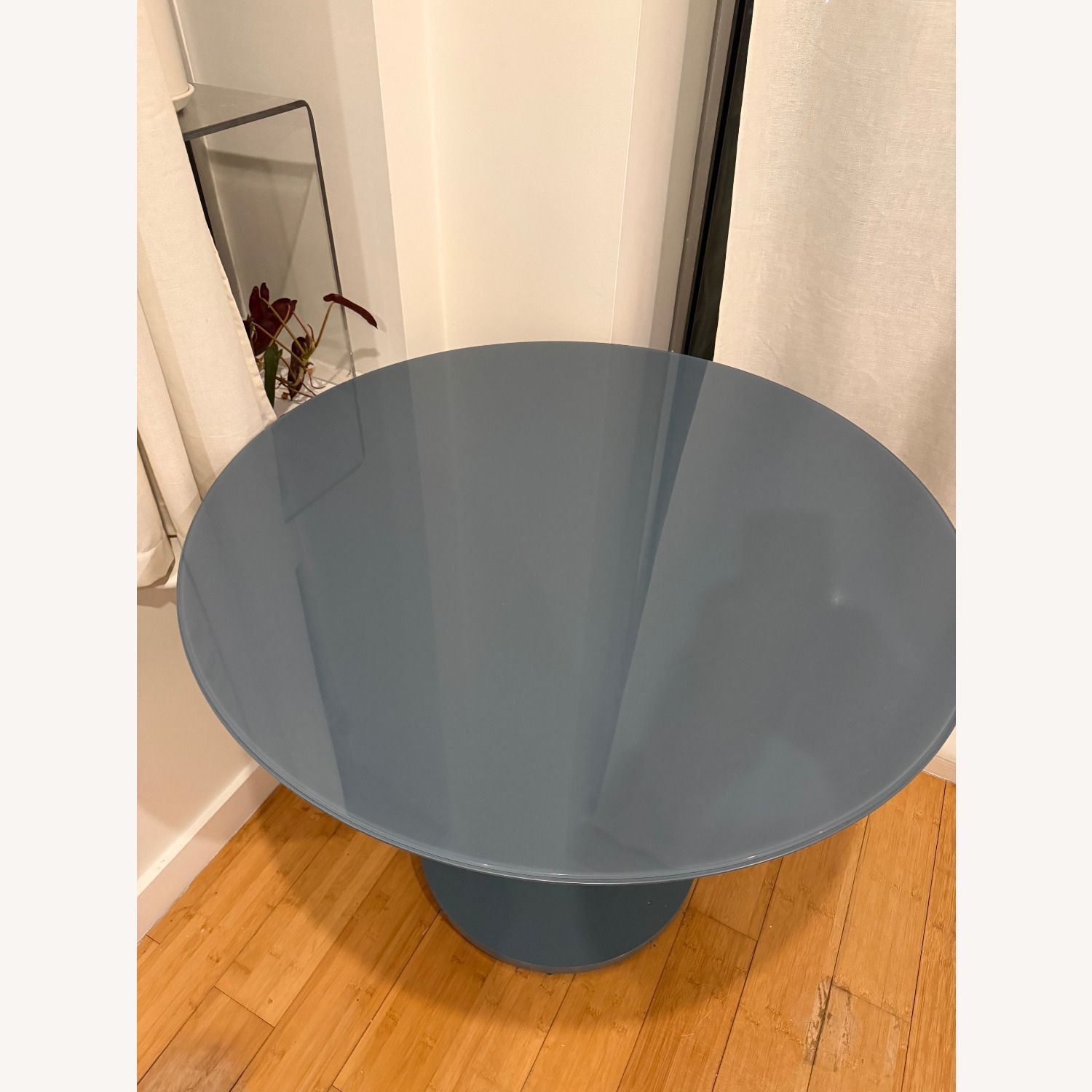 West Elm Blue Metal Dining Table - image-3